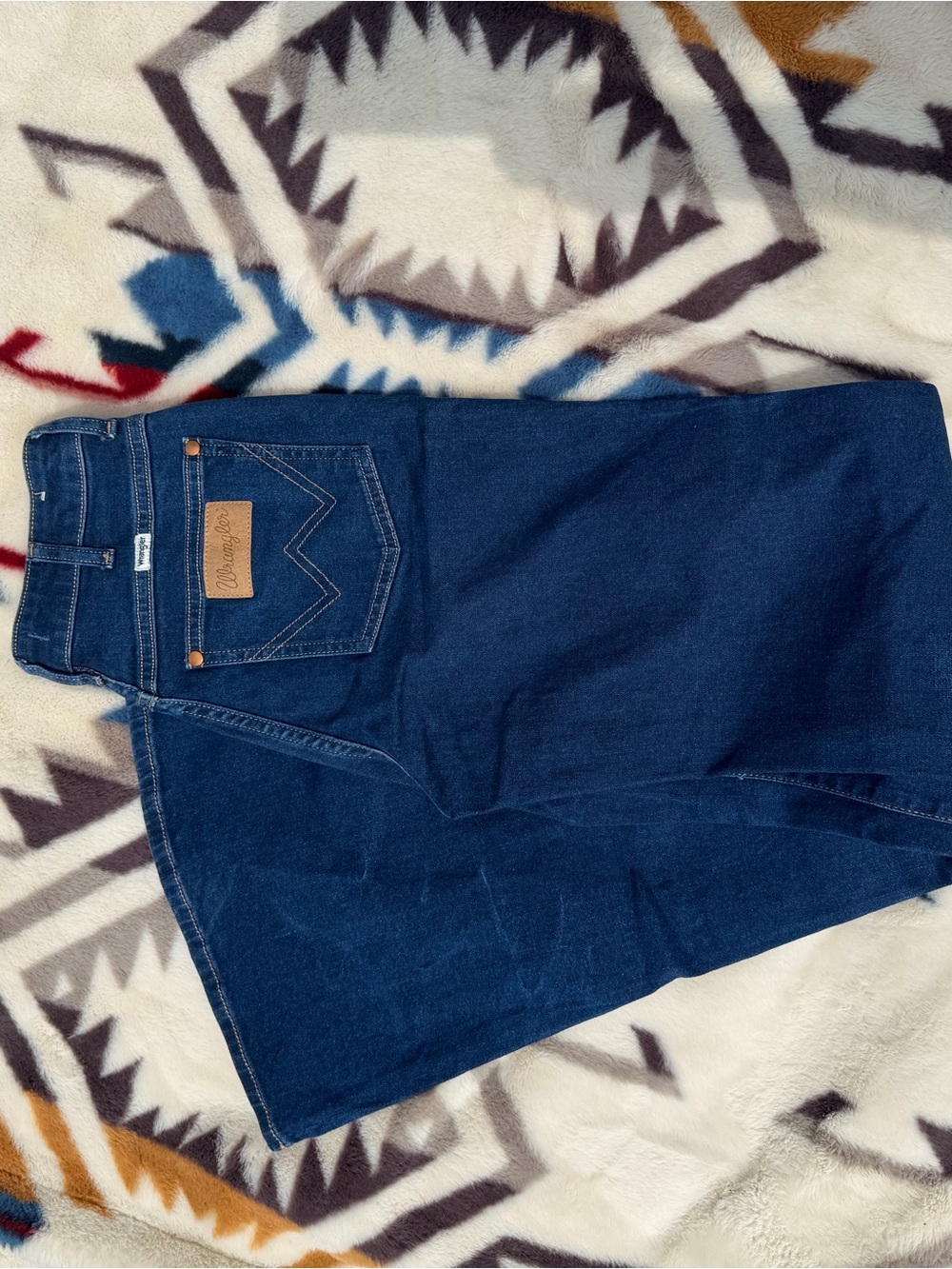 Wrangler Women's Dark Blue Wide Leg Jeans